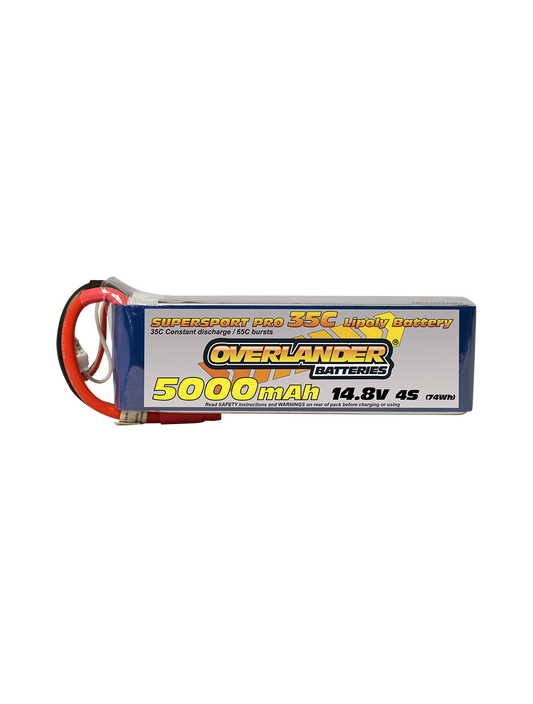 Overlander 5000MAH 14.8V 4S 35C SUPERSPORT PRO LIPO BATTERY 2578