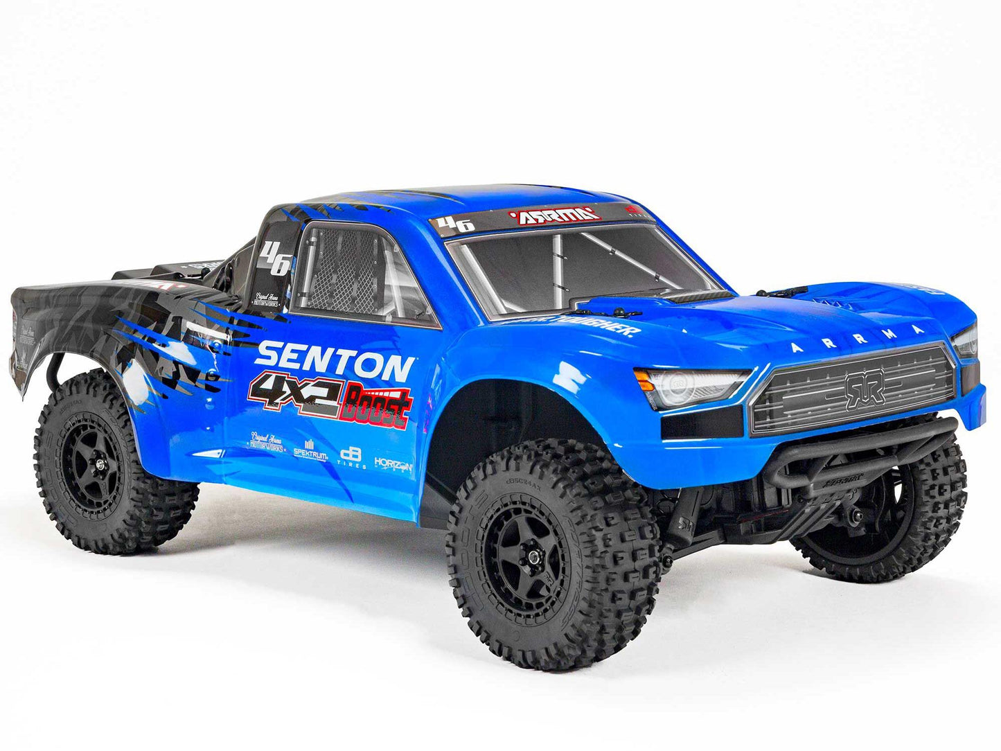 ARRMA Senton Boost 4X2 550 Mega 1/10 2WD SC Blauw met Batt Chg ARA4103SV4T2 (leveranciersvoorraad - beschikbaar op bestelling)