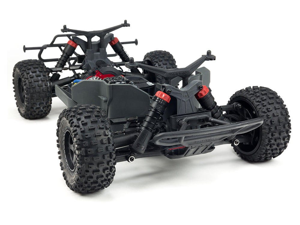 ARRMA Senton 4X4 MEGA SLT3 kortebaantruck RTR rood met batterij en oplader ARA4203V3BIT1 