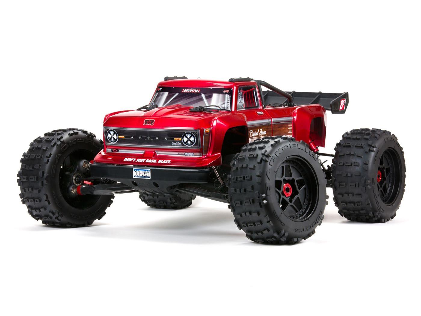 Outcast 4X4 8S BLX 1/5th Stunt Truck Red ARA5810B (shadow stock, available to order)