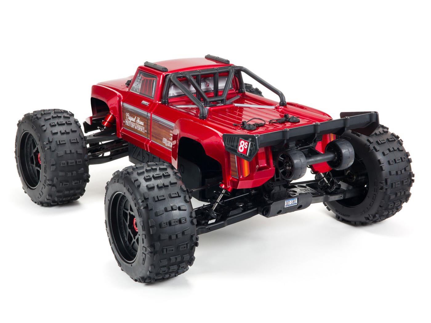 Outcast 4X4 8S BLX 1/5th Stunt Truck Red ARA5810B (shadow stock, available to order)