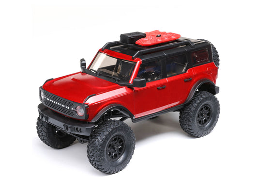 AXIAL 1/24 SCX24 2021 Ford Bronco 4WD Truck Geborsteld RTR, Rood AXI00006T1