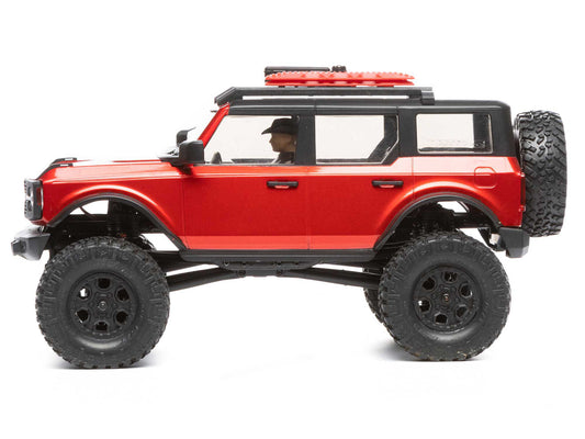 AXIAL 1/24 SCX24 2021 Ford Bronco 4WD Truck Brushed RTR, Red AXI00006T1