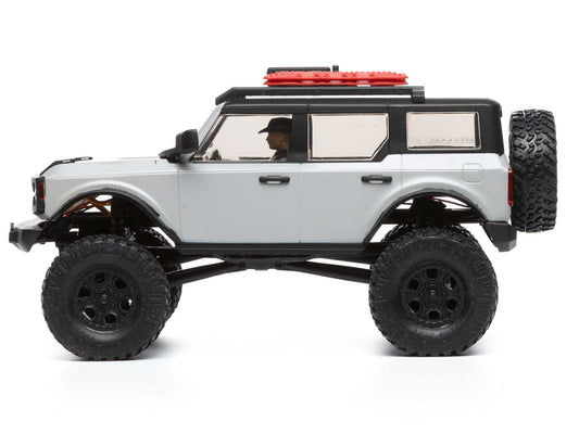 AXIAL 1/24 SCX24 2021 Ford Bronco 4WD Truck Brushed RTR, Grey  AXI00006T2 (supplier stock - available to order)