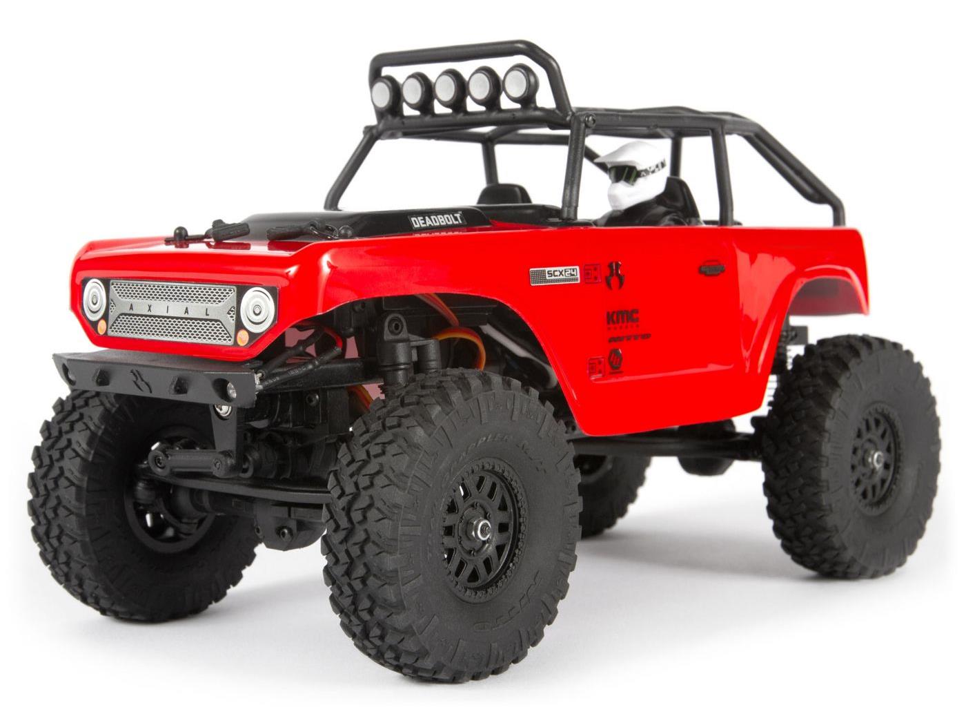 AXIAL  SCX24 Deadbolt 1/24th Scale Elec 4WD - RTR, Red  AXI90081T1