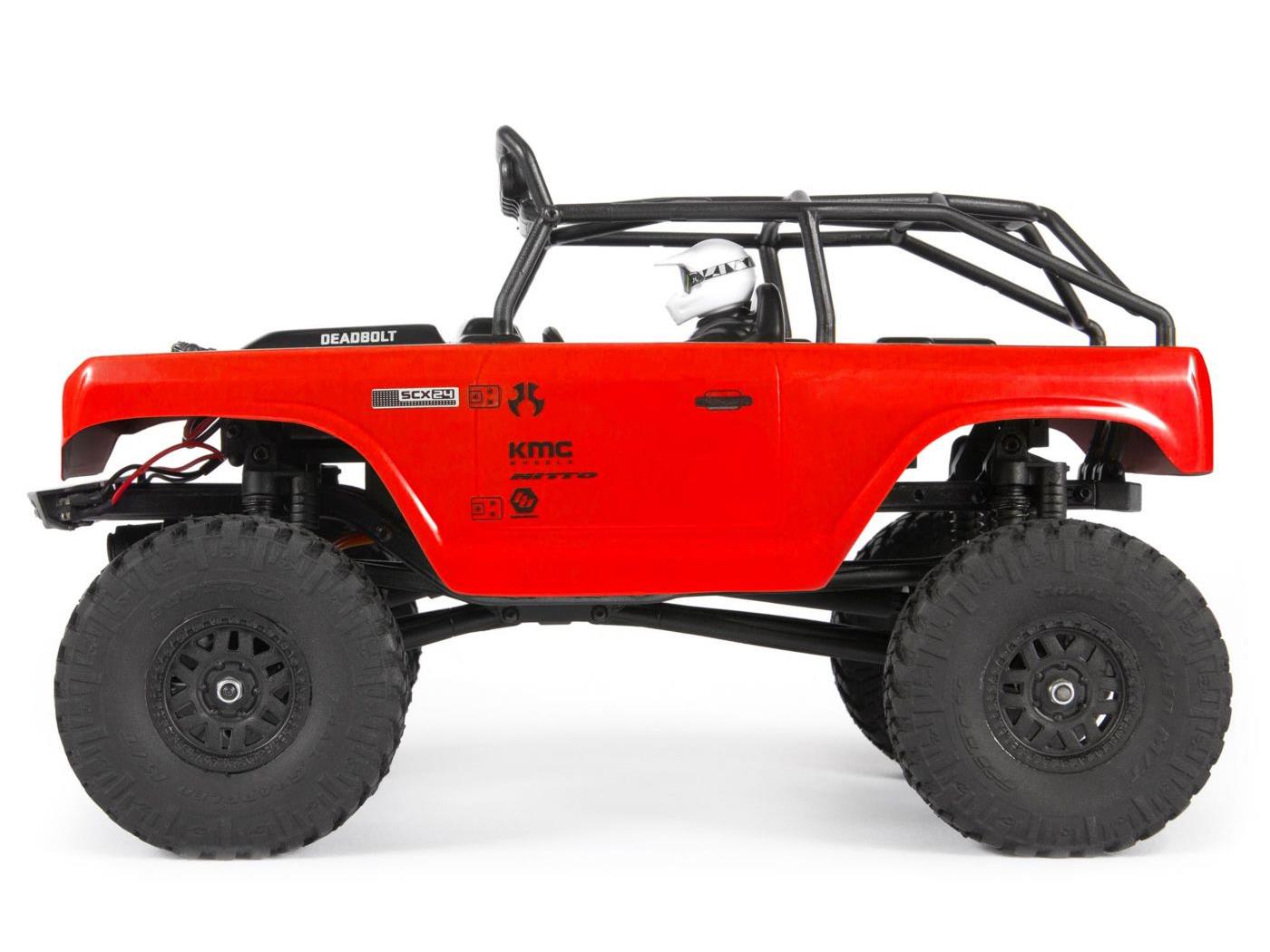 AXIAL SCX24 nachtschoot 1/24e schaal Elec 4WD - RTR, rood AXI90081T1