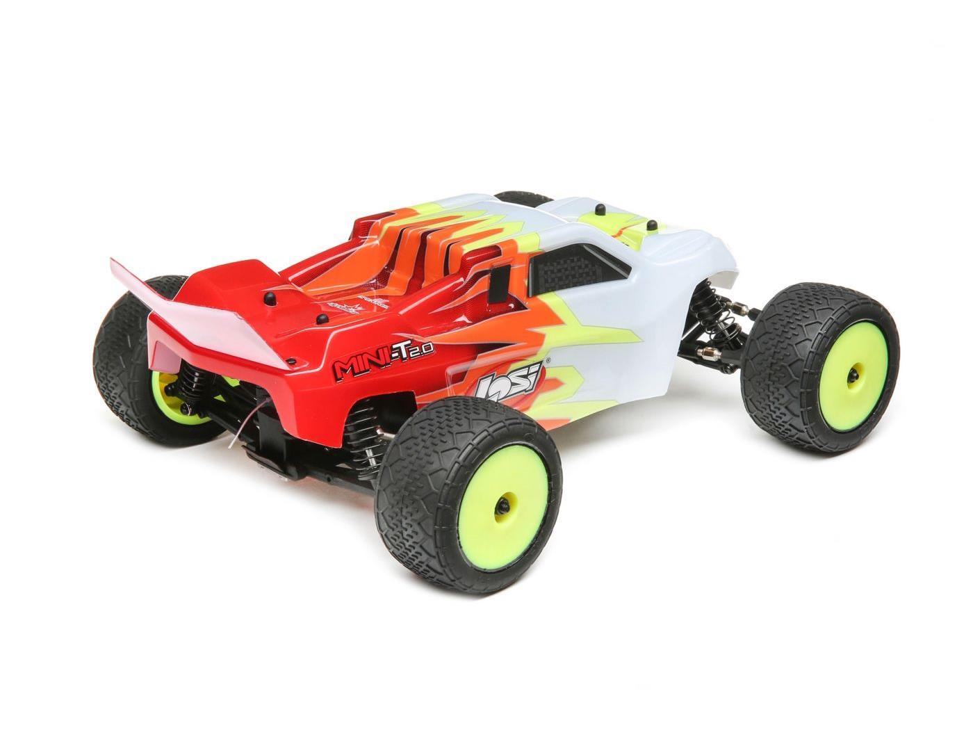 LOSI Mini-T 2.0 RTR, rood/wit 1/18 2wd LOS01015T1