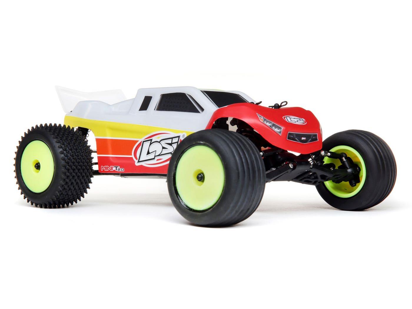 LOSI Mini-T 2.0 2WD stadiontruck borstelloos RTR, rood LOS01019T1