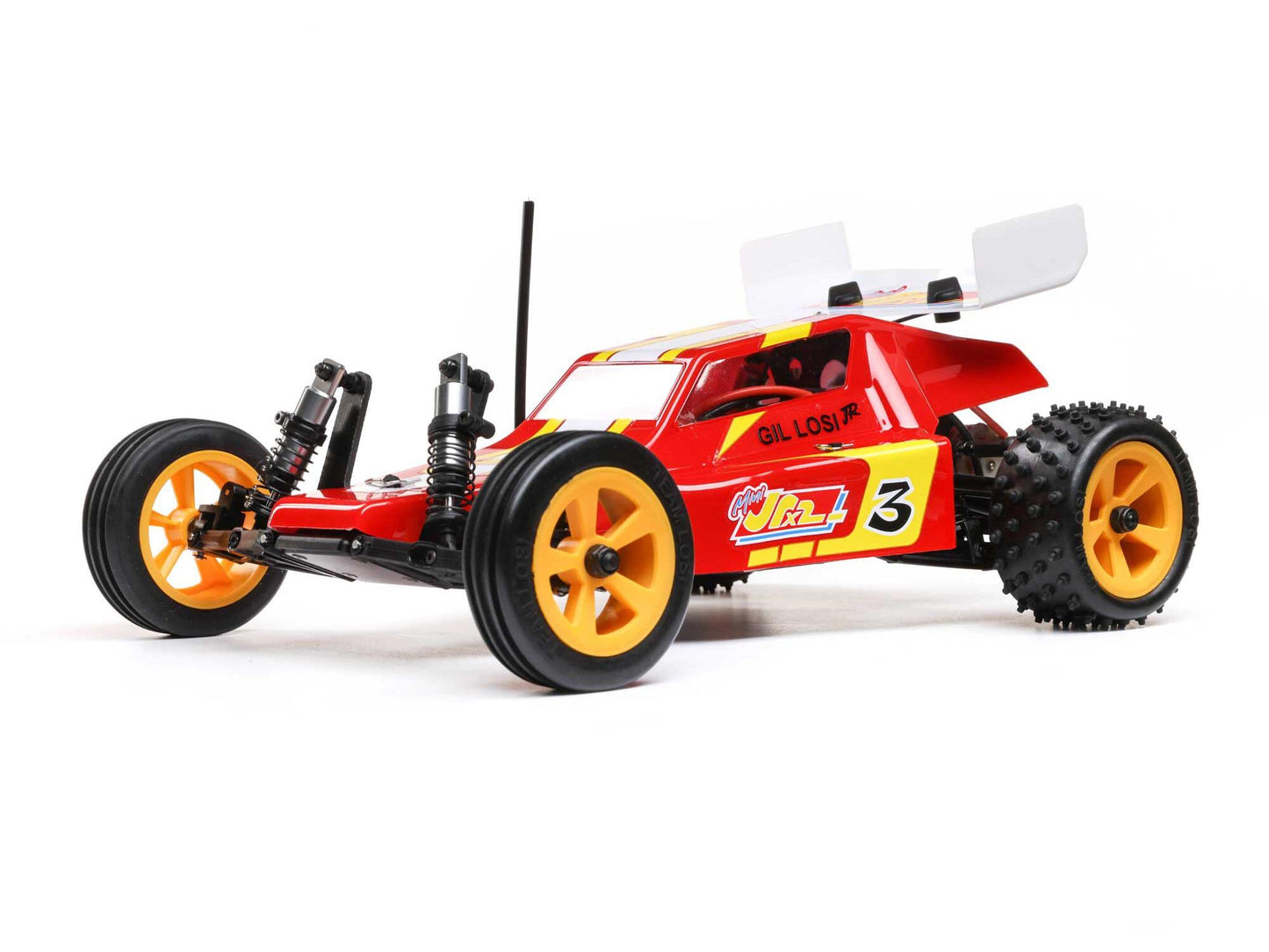 LOSI 1/16 Mini JRX2 geborstelde 2WD Buggy RTR, rood LOS01020T1 