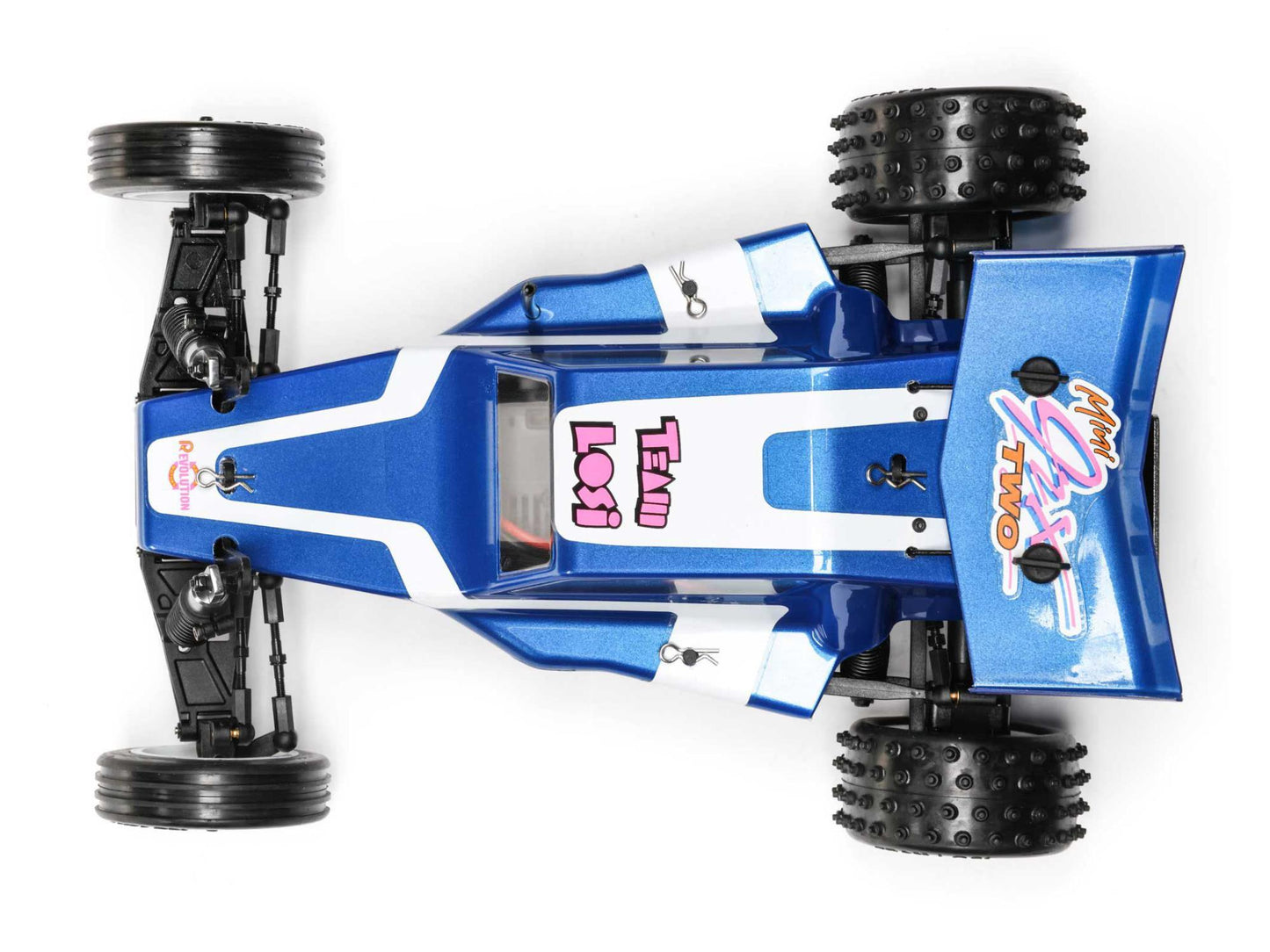 LOSI 1/16 Mini JRX2 spazzolato 2WD Buggy RTR, blu LOS01020T2 