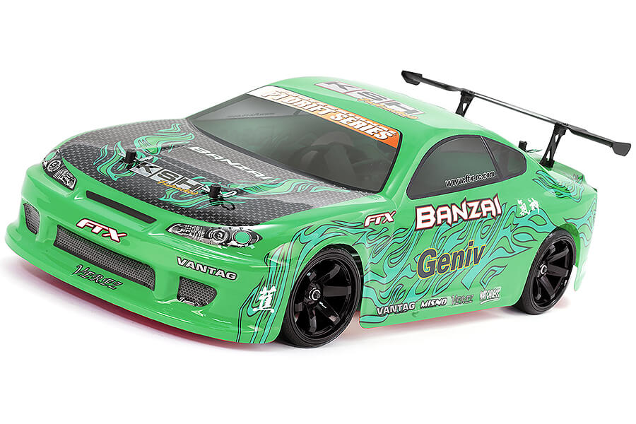 FTX BANZAI 1/10 BRUSHED DRIFT 4WD RTR - VERDE FTX5529G (stock ombra)
