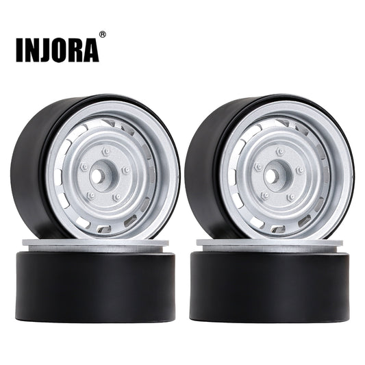 INJORA 4 Stuks 1.9 "Beadlock Velg Hub voor 1/10 RC Crawler Auto TRX-4 Redcat Gen8 Axiale SCX10 90046