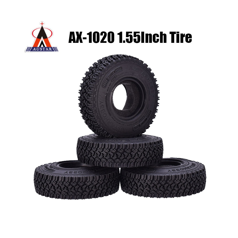 1.55Inch Rubber hot Wheels 90mm Tyre for RC Crawler Car traxxas MST JI