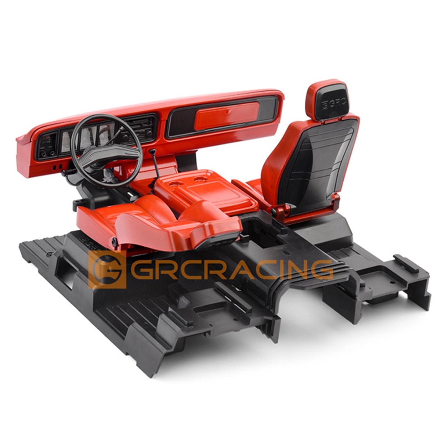 GRC RC Car Full Interior Body Shell Cab Seat Kit for 1/10 RC Crawler TRX-4 Bronco G161R
