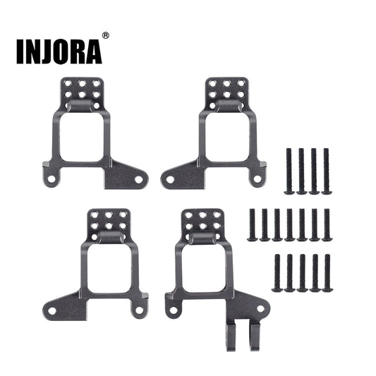INJORA 4PCS Aluminum Front & Rear Shock Towers Mount for 1/10 RC Crawler TRX-4 TRX4 8216 Upgrade Parts