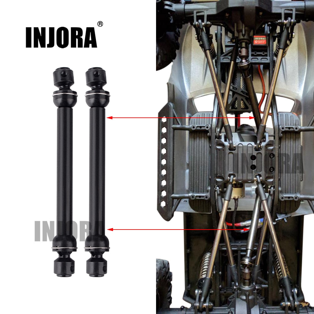 INJORA Acciaio CVD Albero Motore 88-113mm 112-152mm per 1/10 RC Crawler Car SCX10 90046 Parti di Aggiornamento