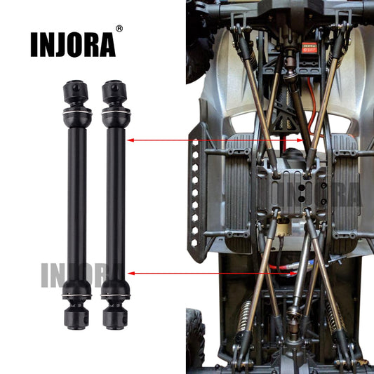 INJORA Staal CVD Aandrijfas 88-113mm 112-152mm voor 1/10 RC Crawler Auto SCX10 90046 Upgrade Onderdelen