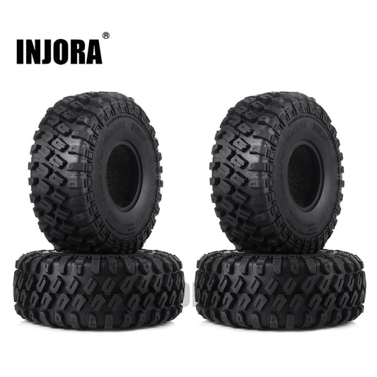 INJORA 4 STKS 123*45 MM 1.9 "Rubber Wiel Banden voor 1:10 RC Rock Crawler Axiale SCX10 SCX10 II 90046 AXI03007 TRX-4