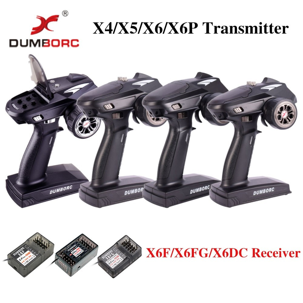 DUMBORC X4/X5/X6 RC Autoradio Controller Zender Digitale Reactie Gyroscoop 2.4GH 4/5/6 kanaals Ontvanger voor RC Auto Boot