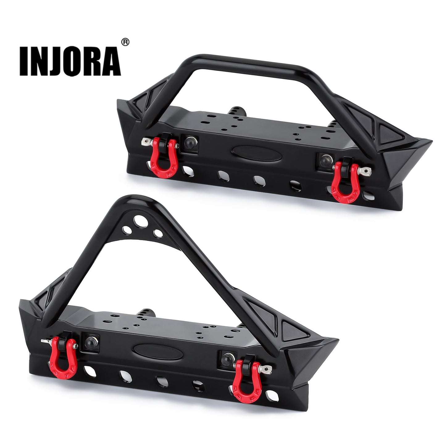 INJORA Metal Front Bumper with Lights