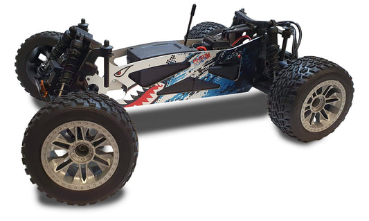 RudMac Jumpshot ST Sharkmouth aluminium chassis