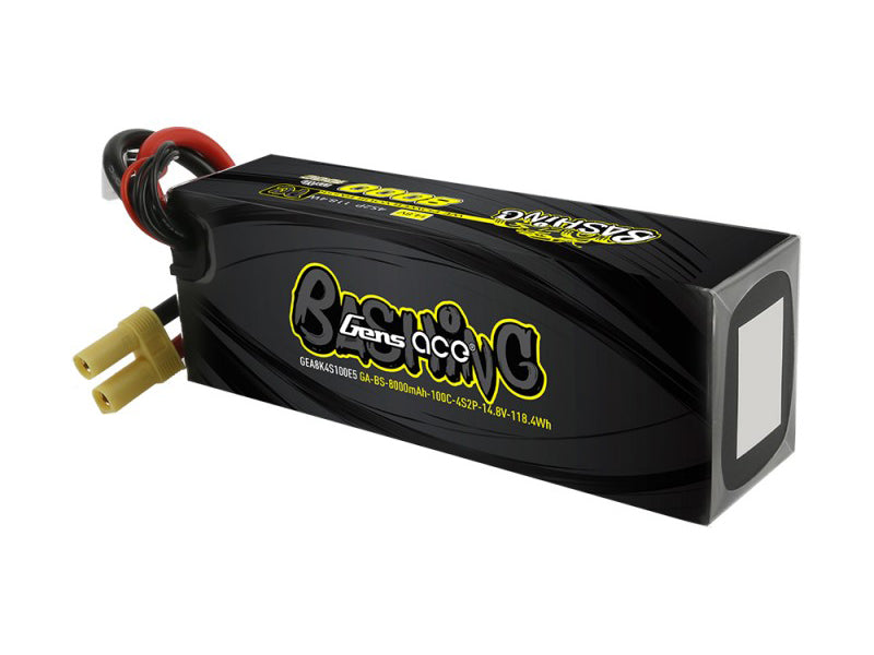 GENS ACE Li-Po Car 4S2P 14.8V 8000mah 100C with EC5O GC4S8000-100E5