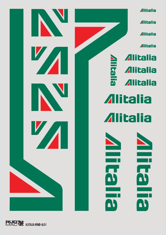 RudMac Alitalia-stickers