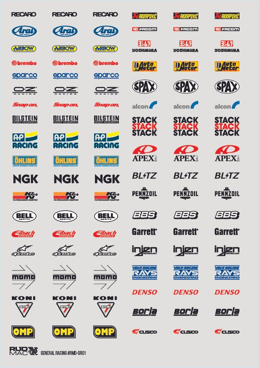 RudMac General Racing Brands - Miscela di colori