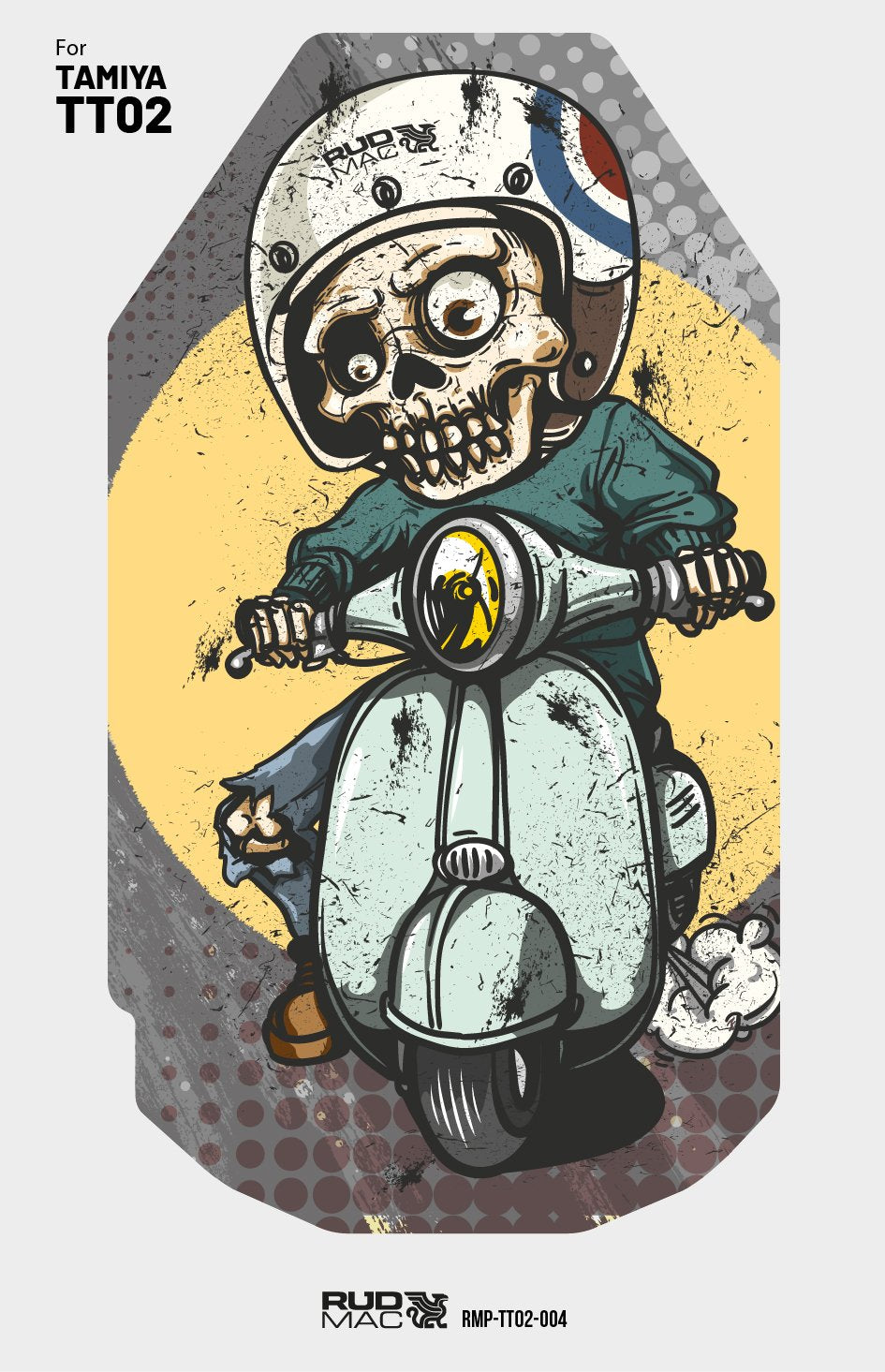RudMac Zombie Scooter Chassis Protector Decal