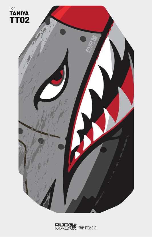 RudMac Sharkmouth chassisbeschermersticker