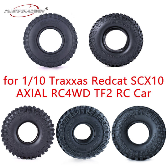 4 Stuks 1.9 Inch Rc Auto Wielen Banden Rubber Rotsen Crawler Band Voor 1/10 Traxxas Redcat Axiale SCX10 RC4WD D90 TF2 Tamiya