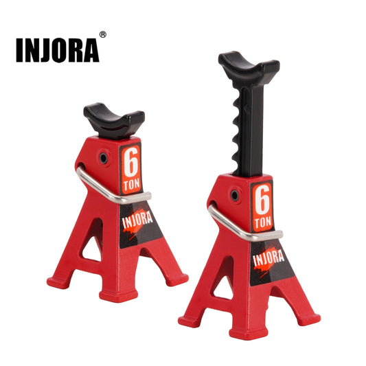 INJORA Metal Adjustable Mini Jack Stands