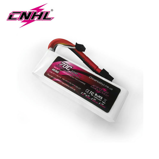 CNHL 3s 11.1v 2200mAh 70c Lipo Batterij Met XT60 Plug Voor Rc Drift Auto Vliegtuig Boot onderdelen Accessoires 1/2pcs