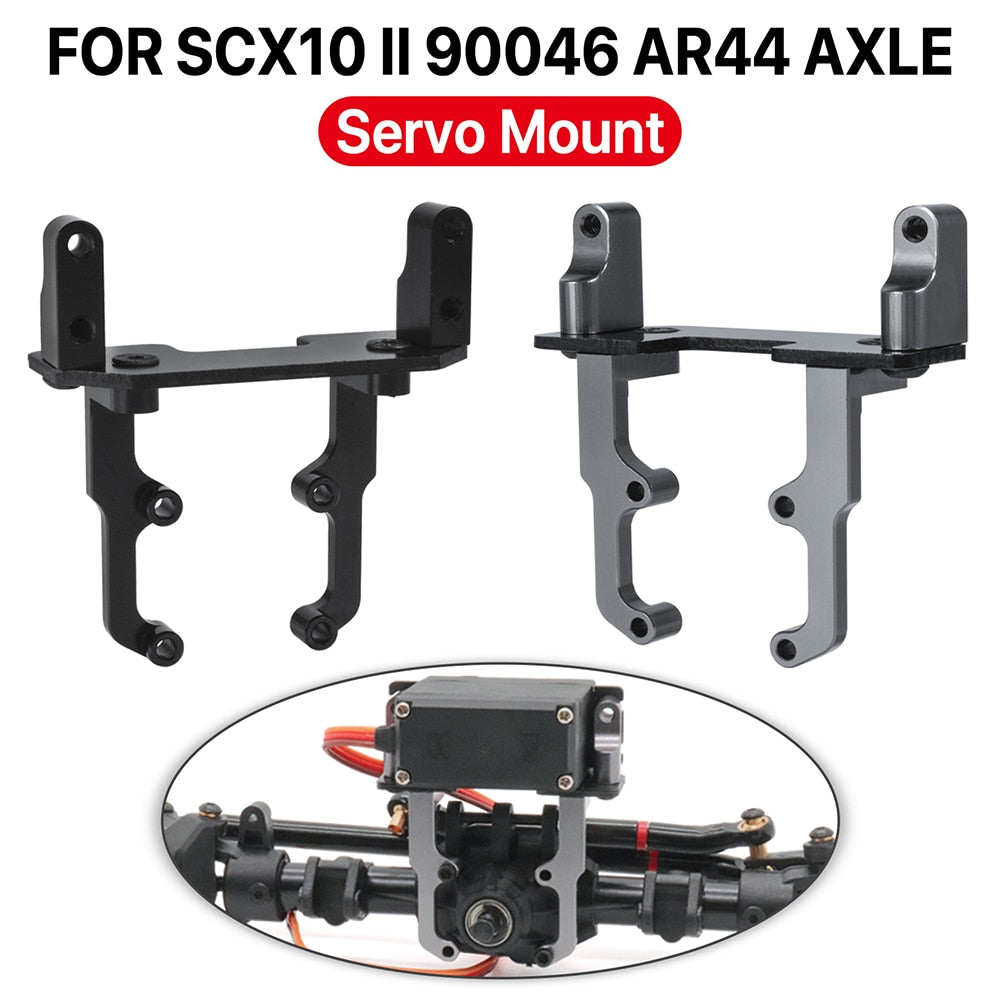 Metal Servo Mount Bracket for Axial SCX10 II 90046 AR44 Axle 1/10 Scale RC Crawler RC Racing Car Servo Base Stand Upgrade Parts