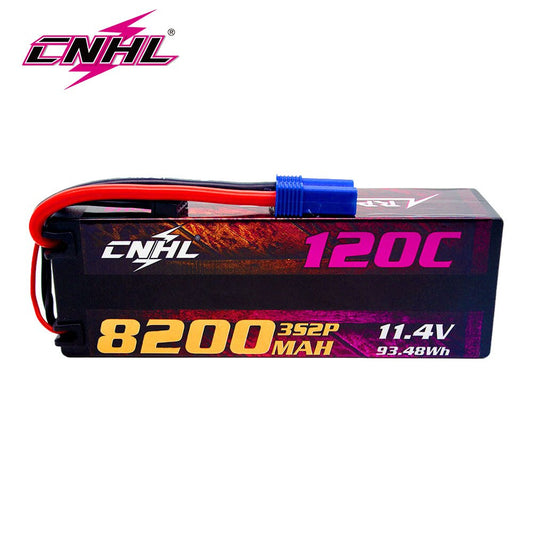 CNHL Lipo 3S 11.4V Batterij 8200mAh 120C HV Hard Case Met EC5 Plug Voor RC Auto boot Vliegtuig Vrachtwagen Tank Voertuig Truggy Buggy