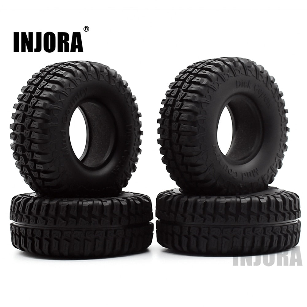 4PCS 100MM 1.9 "Pneumatici in gomma/Pneumatici delle ruote per 1:10 RC Rock Crawler Axial SCX10 90046 90047 AXI03007 Tamiya CC01 D90 D110 TF2