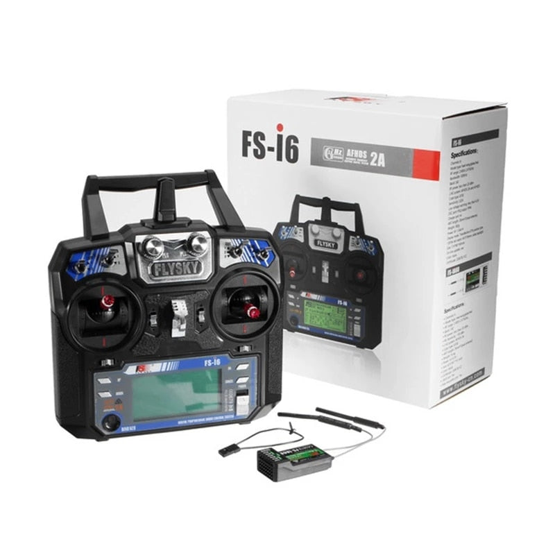 FLYSKY FS-i6 I6 2.4G 6CH AFHDS 2A Rdio Transmitter IA6B X6B A8S Receiver