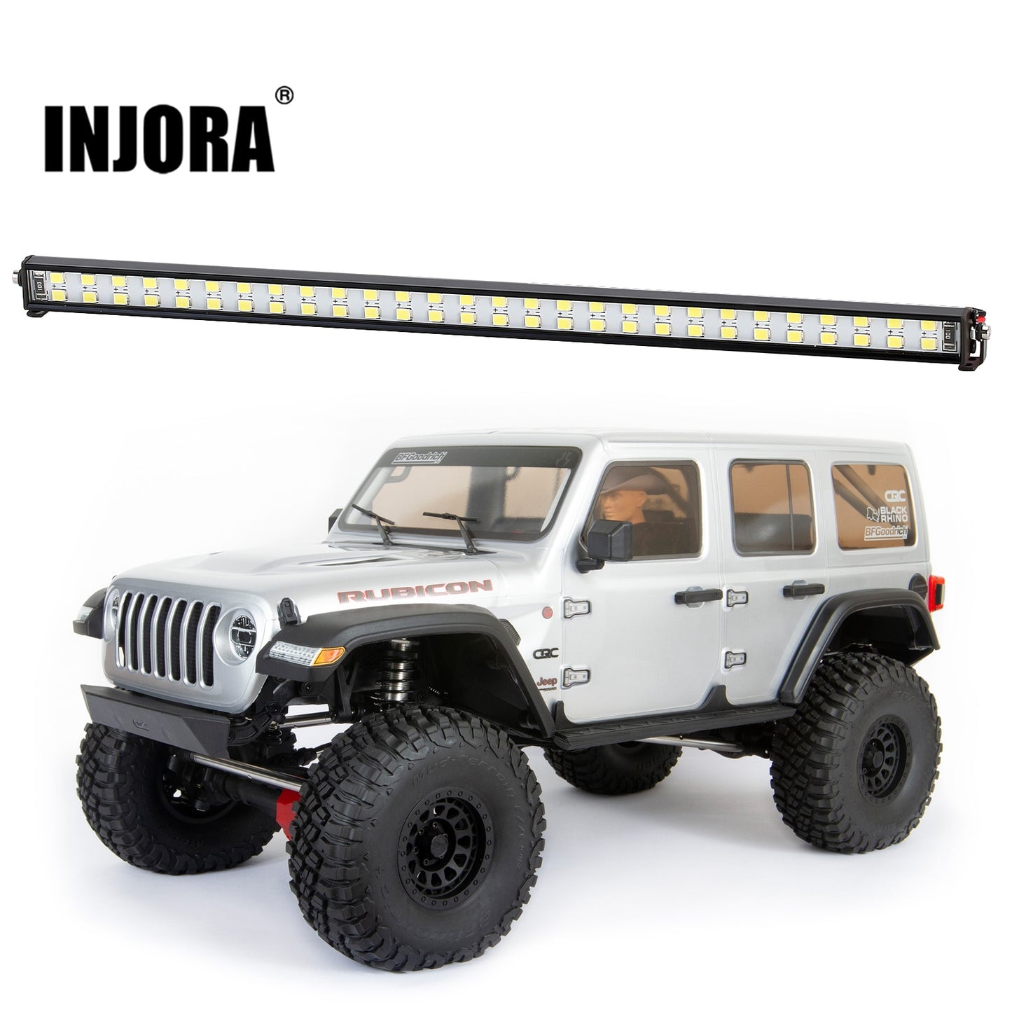 INJORA 232mm 56LED Superbright Roof Light for 1/6 RC Crawler Axial SCX6 Jeep JLU Wrangler