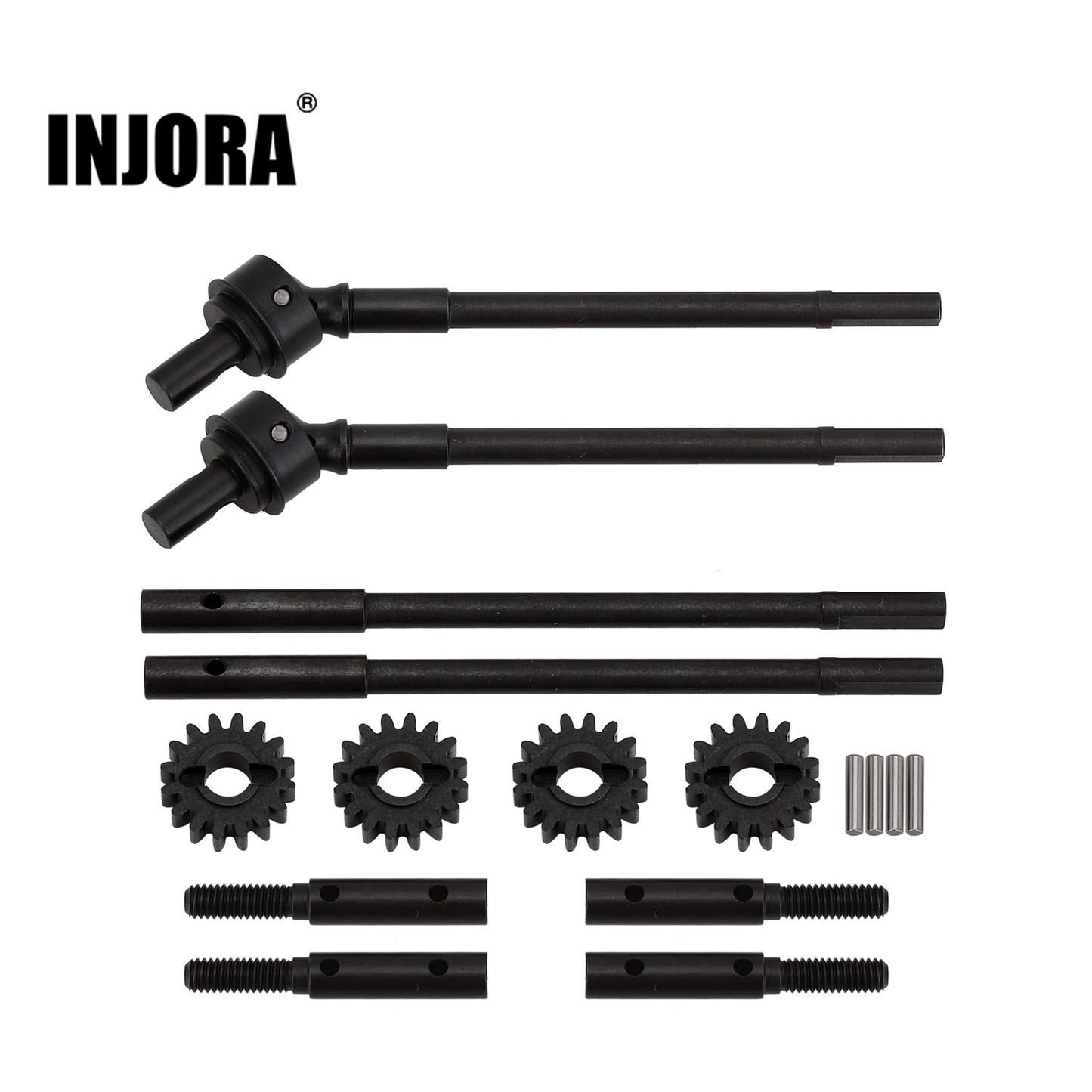 INJORA Metal CVD Dogbone Shaft Axle Gears