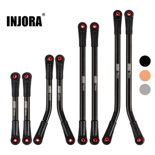INJORA Stainless Steel High Clearance 4 Links Set Upgrade Parts For 1/24 RC Crawler Axial SCX24 Jeep Gladiator AXI00005