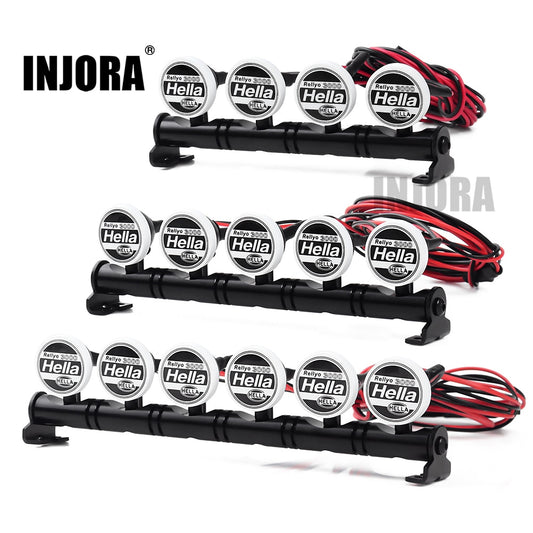 INJORA 1PCS RC Car LED Roof Lamp Lights Bar for 1/10 RC Crawler Car TRX-4 SCX10 90046 Recat MST