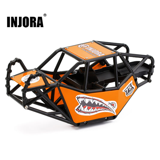 INJORA Nylon Rock Buggy Roll Cage Body Shell Chassis for 1/10 RC Crawler Car Axial SCX10 & SCX10 II 90046 DIY Parts