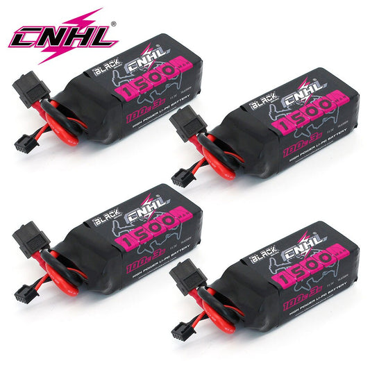 4pcs CNHL 3S 11.1V Lipo Battery 1100mAh 1300mAh 1500mAh 100C With XT60 Plug for FPV Airplane Helicopter Drone Quadcopter
