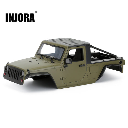 INJORA 12.3in 313mm Interasse Pick-up Carrozzeria Kit smontato per 1/10 RC Crawler Car Axial SCX10 SCX10 II 90046 Jeep Wrangler