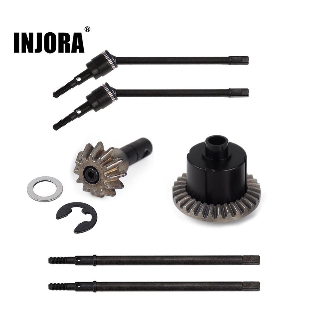 INJORA Metalen As Dogbone Shaft Gear voor 1:10 RC Crawler INJORA 90046 As Vervangende Onderdelen