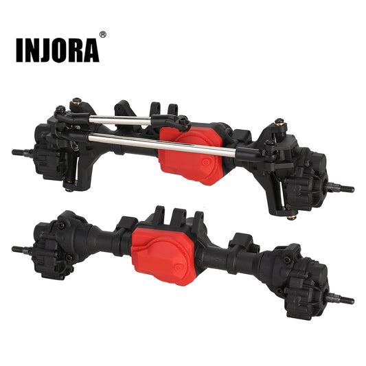 INJORA Complete Front Rear Straight Portal Axle