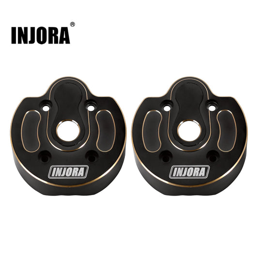 INJORA Rivestimento Nero Portal Steering Knuckle Cap per RC Crawler Axial SCX10 III AXI03007 e Capra 1.9 UTB AXI03004 Parte di Aggiornamento