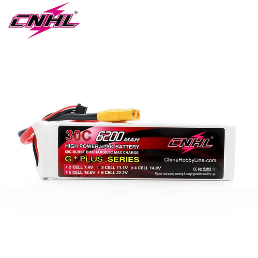 CNHL RC Lipo 3S 11.1V Battery 6200mAh 30C With XT90 Plug For Car Truck Tank Helicopter Quadcopter Airplane Boat Hobby Parts