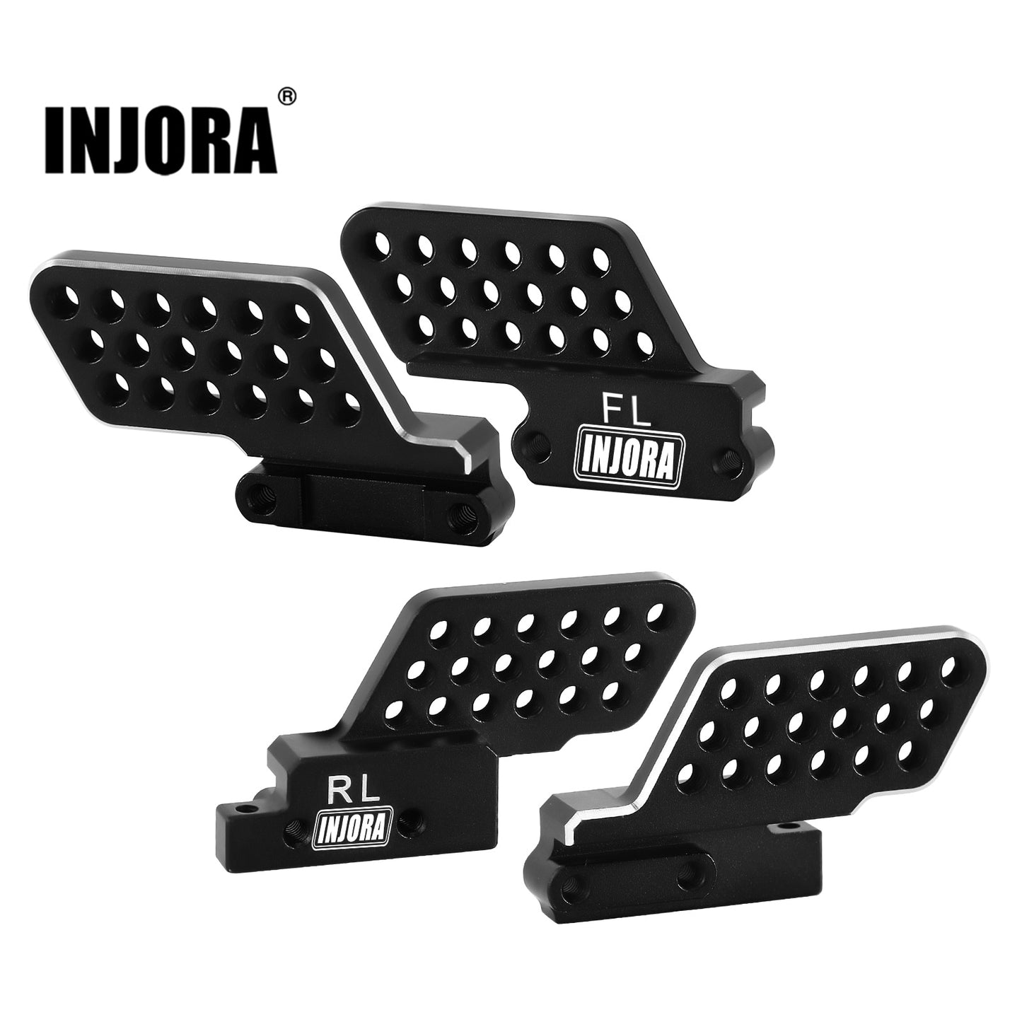 INJORA CNC Aluminum Multiple Mounting Positions Shock Mount