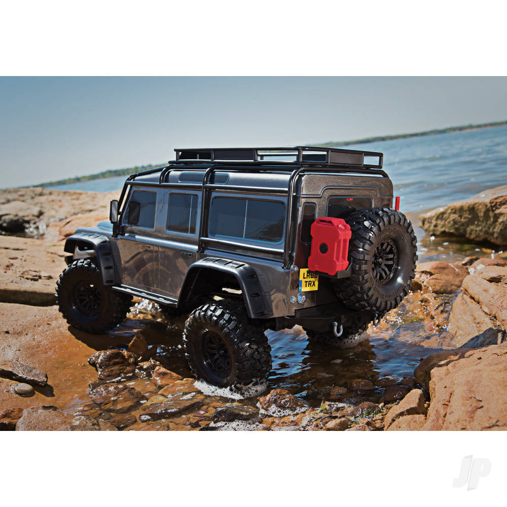 Traxxas TRX-4 Land Rover Defender 1:10 4X4 elektrische trailcrawler, ZILVER TRX82056-4-SLVR (schaduwvoorraad)